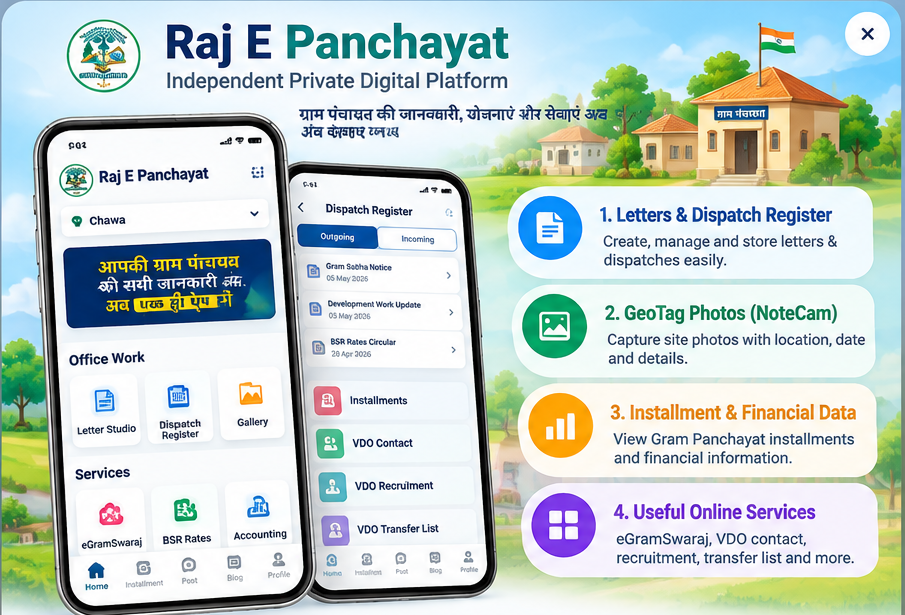 Raj E Panchayat App features